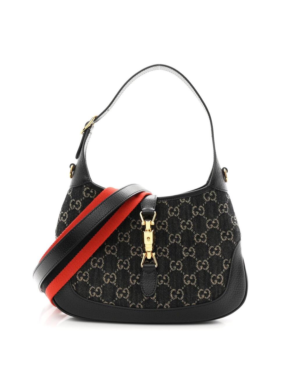 Gucci Jacquard Denim Gg Small Jackie #363758G19B